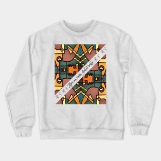 African roots, global tribe, African tribal Crewneck Sweatshirt